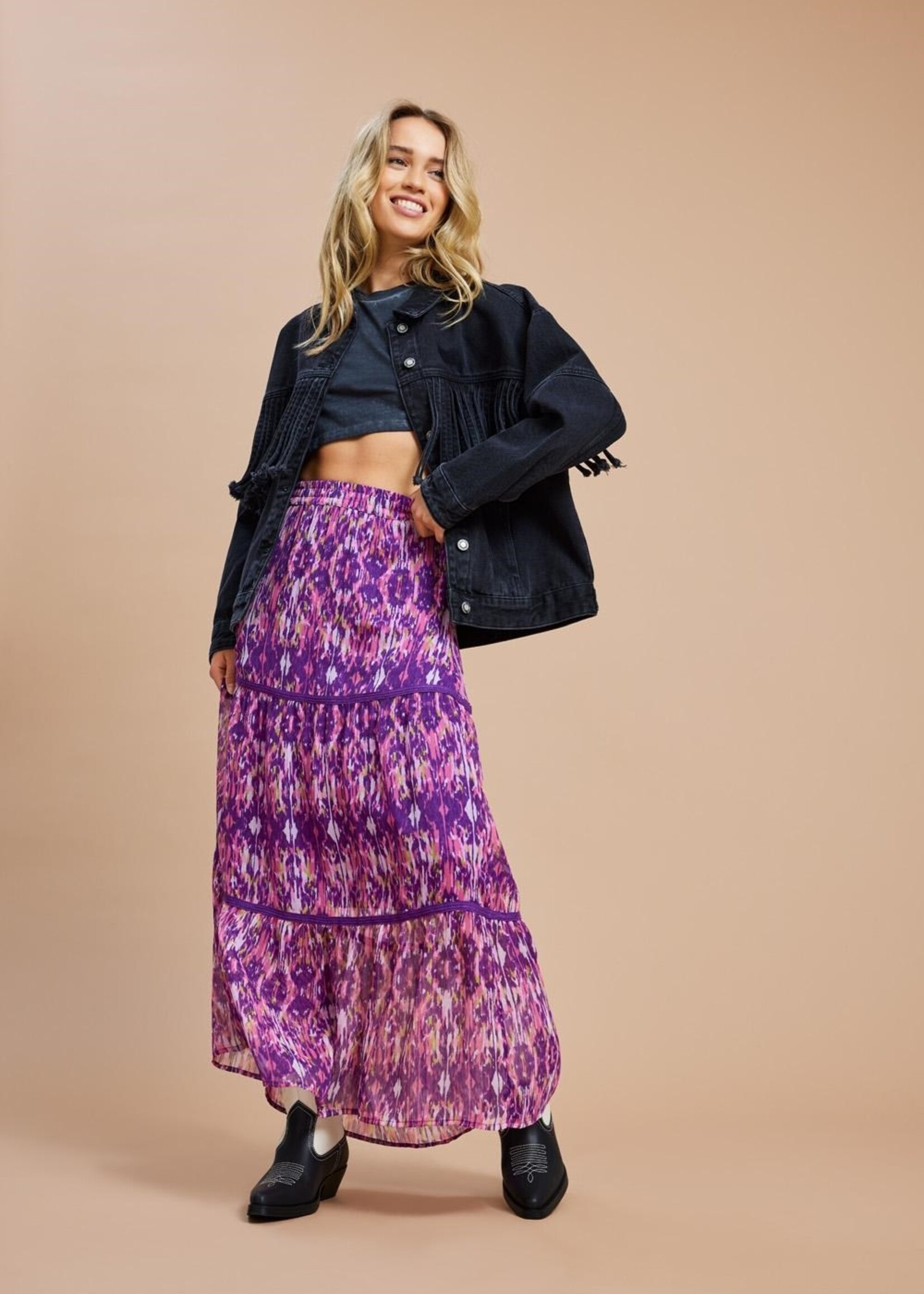 ONLY Viva Life Maxi Skirt Purple Magic 15314981