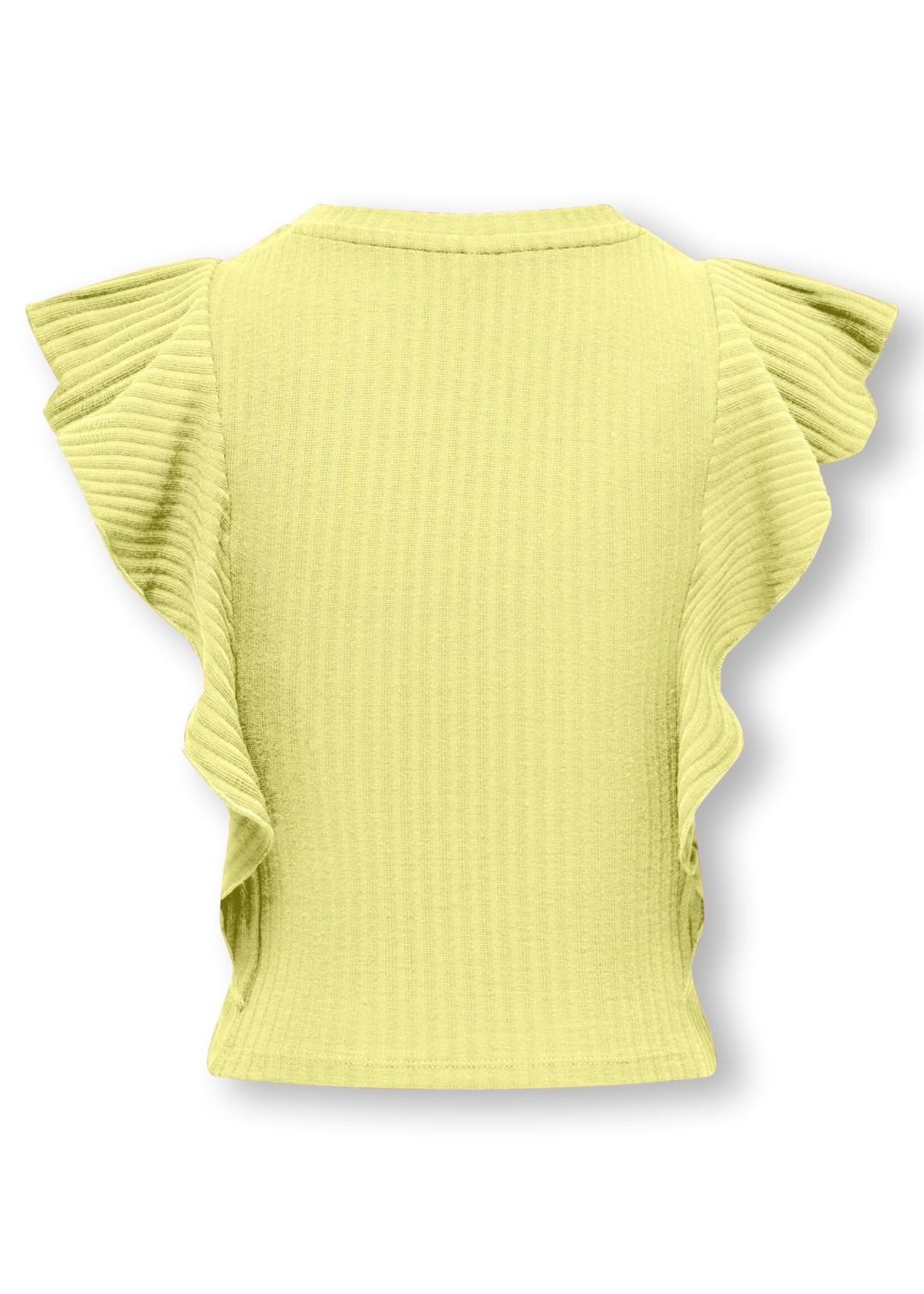 KIDS ONLY Nella Short Ruffle Top Yellow Pear 15291900