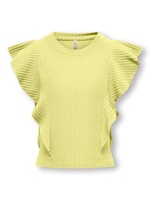 KIDS ONLY Nella Short Ruffle Top Yellow Pear 15291900