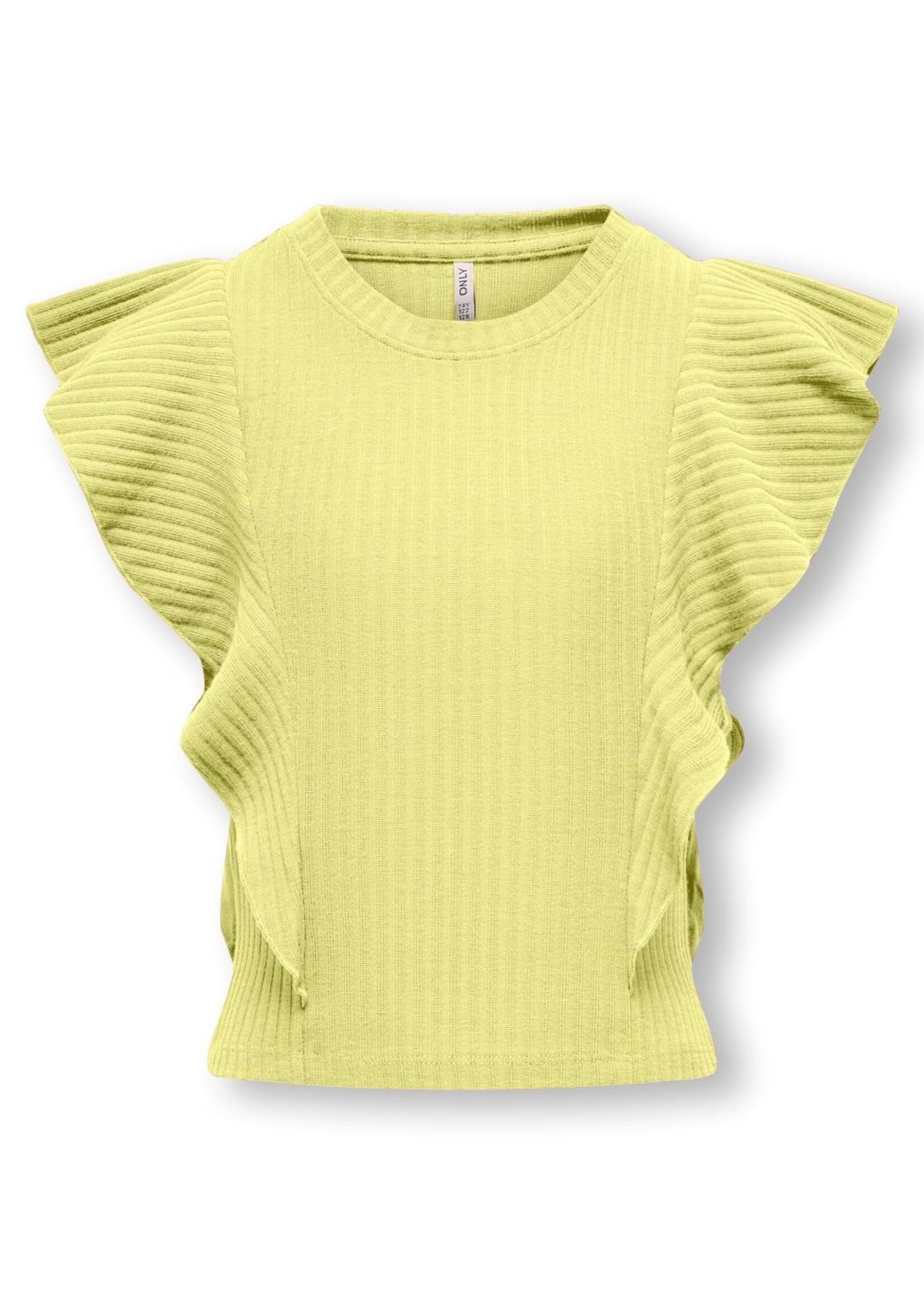 KIDS ONLY Nella Short Ruffle Top Yellow Pear 15291900