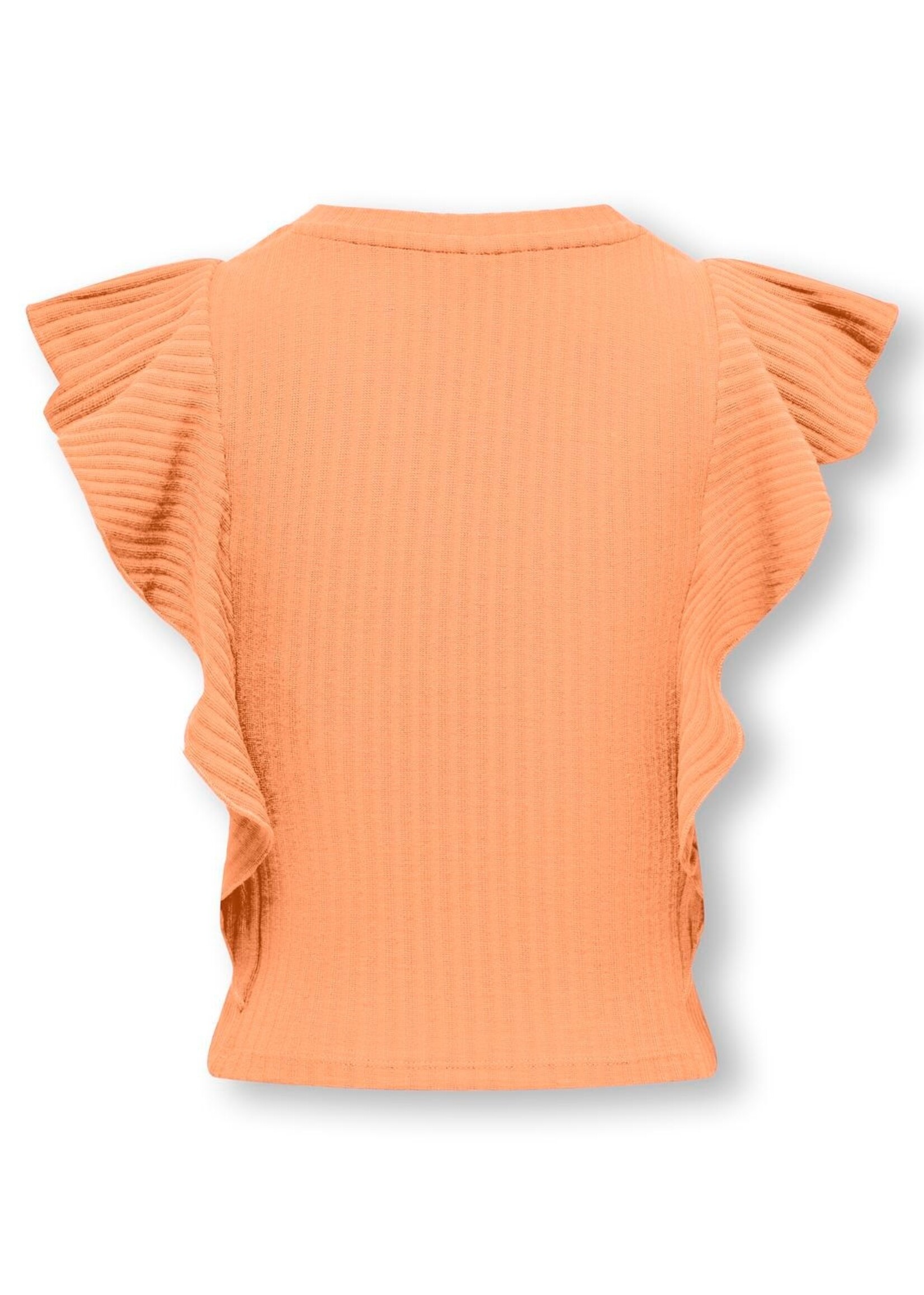 KIDS ONLY Nella Short Ruffle Top Orange Chiffon 15291900