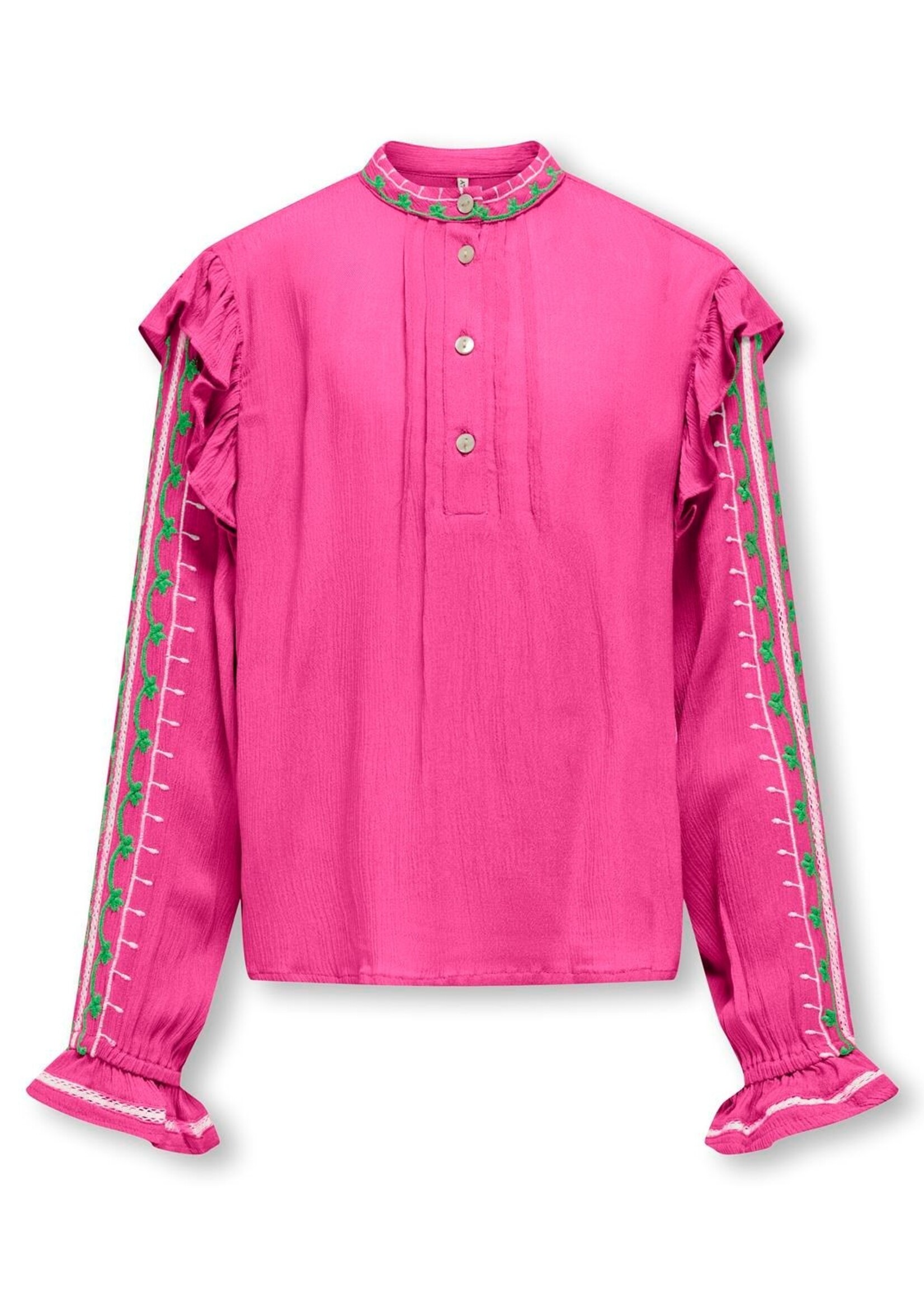 KIDS ONLY Ada Embroidery Shirt Raspberry Rose 15320053