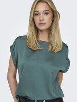 ONLY Lieke Satin Mix Top North Atlantic 15303413