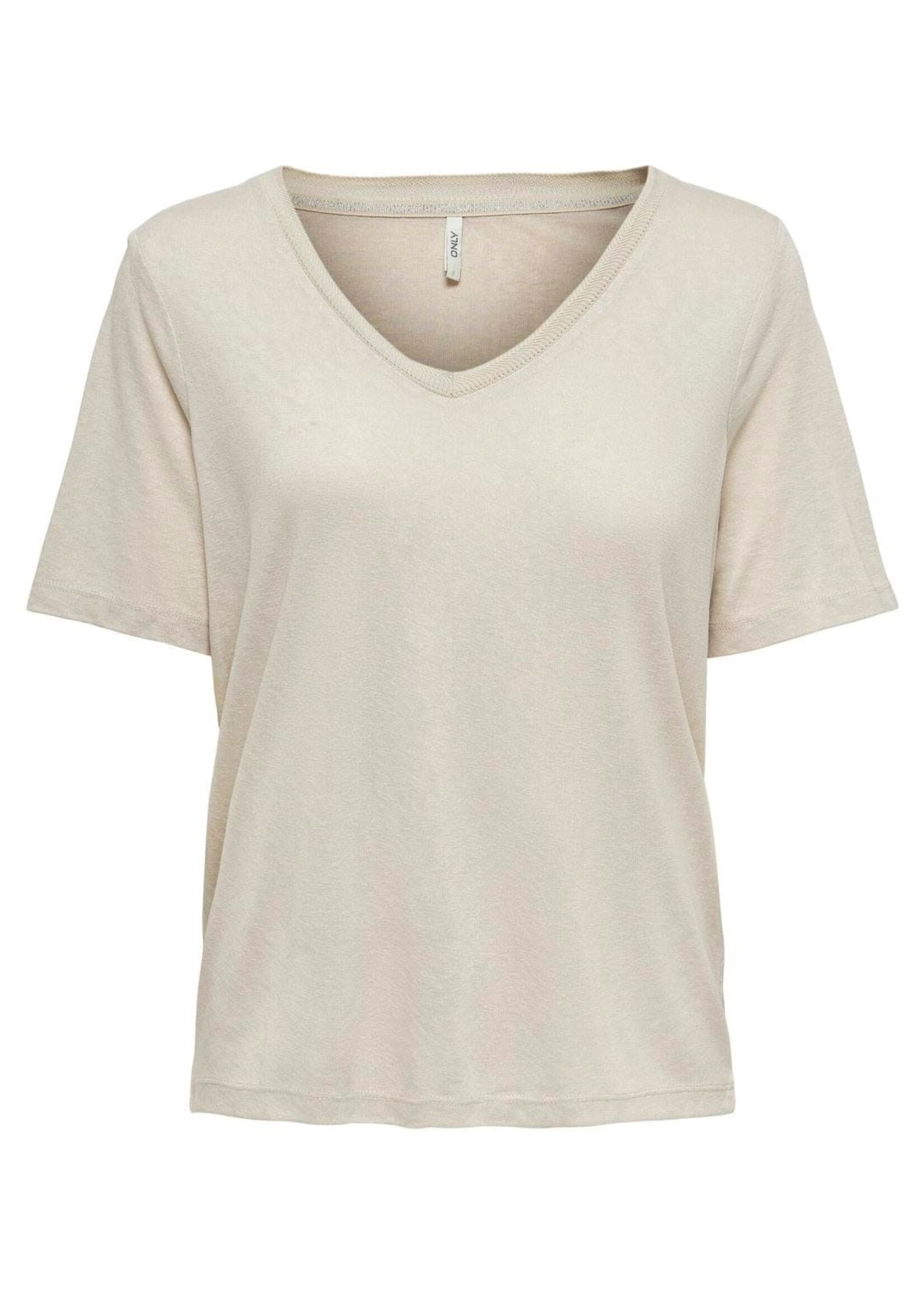 ONLY Elise V-neck Top Moonbean 15257390