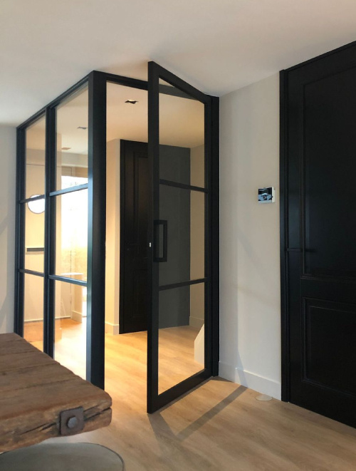 Binnendeur Nero Legno | Genova stomp gegrond zwart