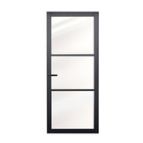 Binnendeur Nero Legno | Genova stomp gegrond zwart