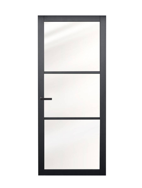 Binnendeur Nero Legno | Genova stomp gegrond zwart