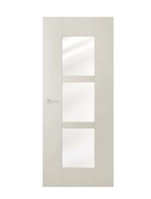 Binnendeur Sense | Brave H803 Helder Glas Opdek voorgelakt Wit