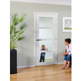 Binnendeur Sense | Bright H804 Opdek Helder Glas voorgelakt Wit