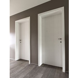 Binnendeur Liniedor Lodret opdek hoogwaardig afgelakt Wit