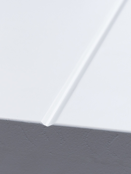 Binnendeur Liniedor Vandret opdek hoogwaardig afgelakt Wit