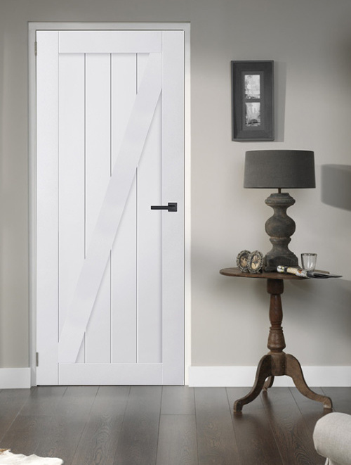 Binnendeur Cabana Blanco Uno Rechts stomp gegrond