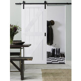 Schuif binnendeur Cabana Blanco Dos Rechts gegrond