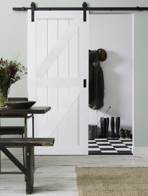 Schuif binnendeur Cabana Blanco Dos Rechts gegrond