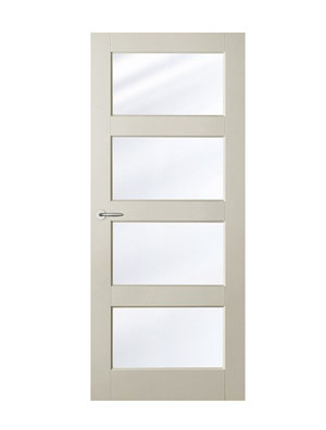 Binnendeur Balance Jersey stomp met Satijn glas