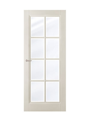 Binnendeur Classic White Naarden stomp met Blank facet glas
