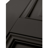 Binnendeur Classic Black Aerdenhout stomp met Glas in lood Verona voorgelakt Zwart