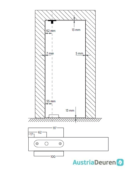 Taatsdeur Nero Legno | Imola Tinto gegrond Zwart