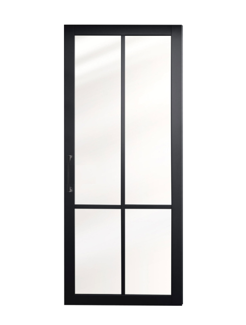 Taatsdeur Nero Legno Brescia gegrond Zwart