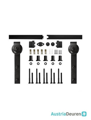 Austria | Schuifdeursysteem Nero Industriale Recht