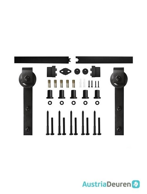 Austria | Schuifdeursysteem Nero Industriale Recht