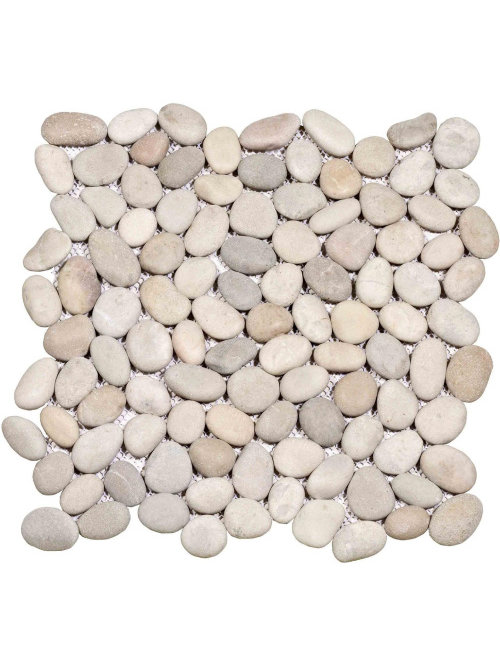 Beach Pebbles White/Beige 30x30
