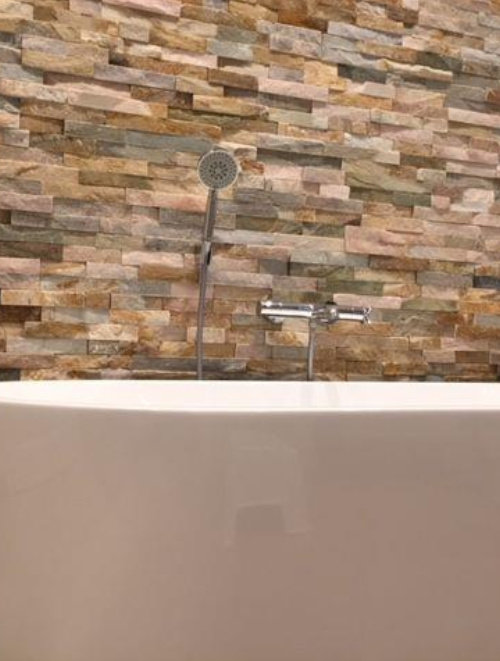 Stonepanel Schiste Flatface Beige Slate 15x60