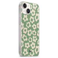 Casevibes iPhone 14 hoesje siliconen - Retro Cute Flowers