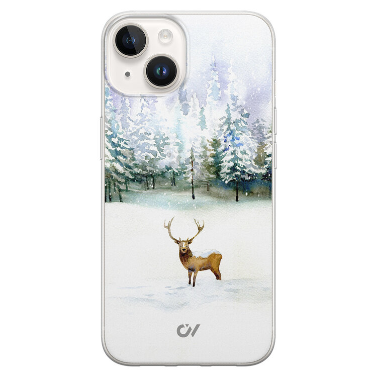 Casevibes iPhone 14 hoesje siliconen - Rendier