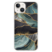Casevibes iPhone 14 hoesje siliconen - Marble Jade Stone
