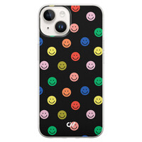 Casevibes iPhone 14 hoesje siliconen - Retro Smileys