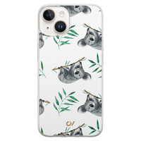 Casevibes iPhone 14 hoesje siliconen - Koala Print