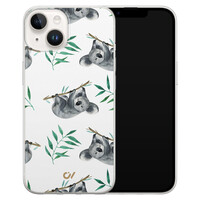 Casevibes iPhone 14 hoesje siliconen - Koala Print