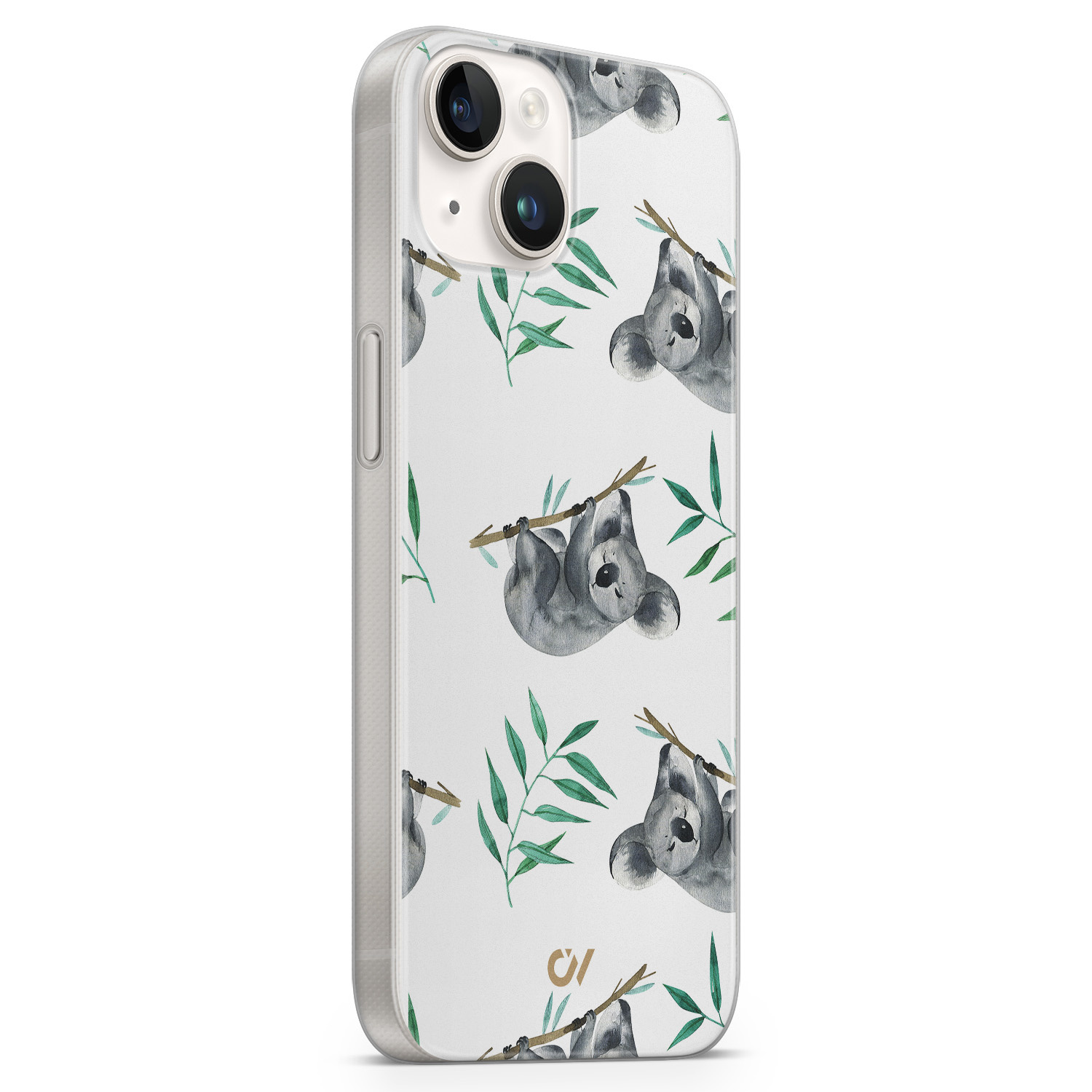 Casevibes iPhone 14 hoesje siliconen - Koala Print