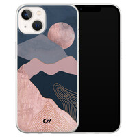 Casevibes iPhone 13 hoesje siliconen - Landscape Rosegold