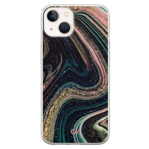 Casevibes iPhone 13 hoesje siliconen - Marble Twilight
