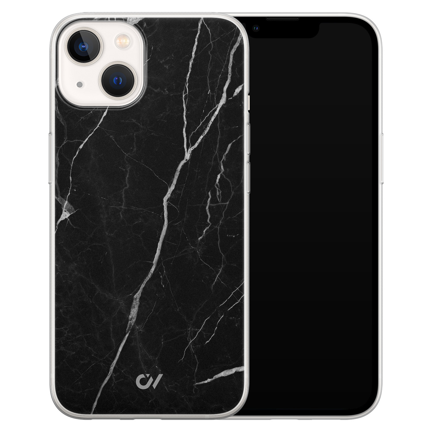 Casevibes iPhone 13 hoesje siliconen - Marble Noir