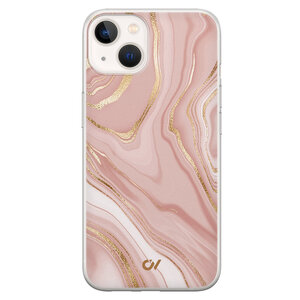 Casevibes iPhone 13 hoesje siliconen - Rose Marble