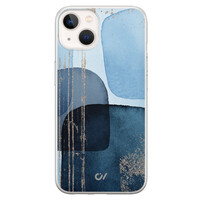 Casevibes iPhone 13 hoesje siliconen - Blue Abstract Shapes