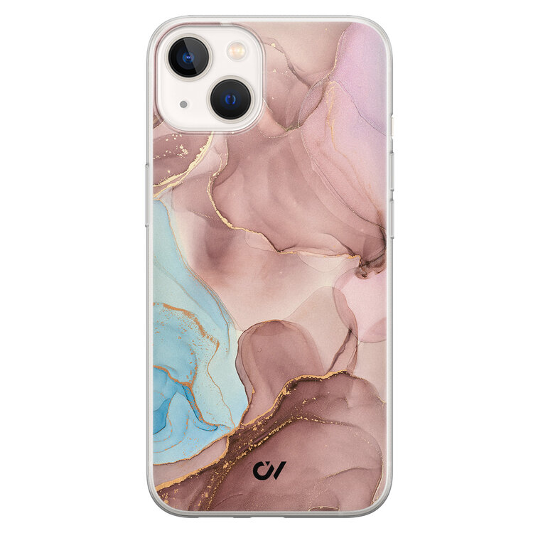 Casevibes iPhone 13 hoesje siliconen - Marble Clouds