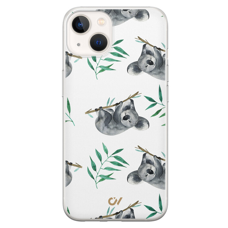 Casevibes iPhone 13 hoesje siliconen - Koala Print