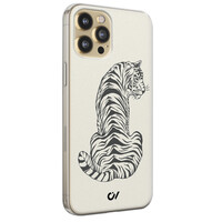 Casevibes iPhone 12 (Pro) hoesje siliconen - Chinese Tijger