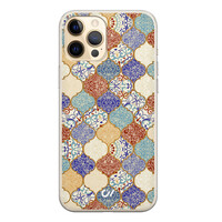 Casevibes iPhone 12 (Pro) hoesje siliconen - Vintage Ceramic Tiles