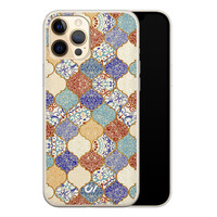Casevibes iPhone 12 (Pro) hoesje siliconen - Vintage Ceramic Tiles