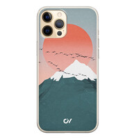 Casevibes iPhone 12 (Pro) hoesje siliconen - Mountain Birds