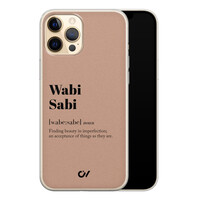 Casevibes iPhone 12 (Pro) hoesje siliconen - Wabi Sabi