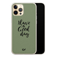 Casevibes iPhone 12 (Pro) hoesje siliconen - Good Day
