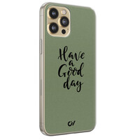 Casevibes iPhone 12 (Pro) hoesje siliconen - Good Day