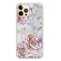 Casevibes iPhone 12 (Pro) hoesje siliconen - Floral Print