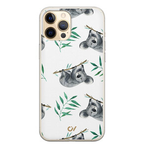 Casevibes iPhone 12 (Pro) hoesje siliconen - Koala Print